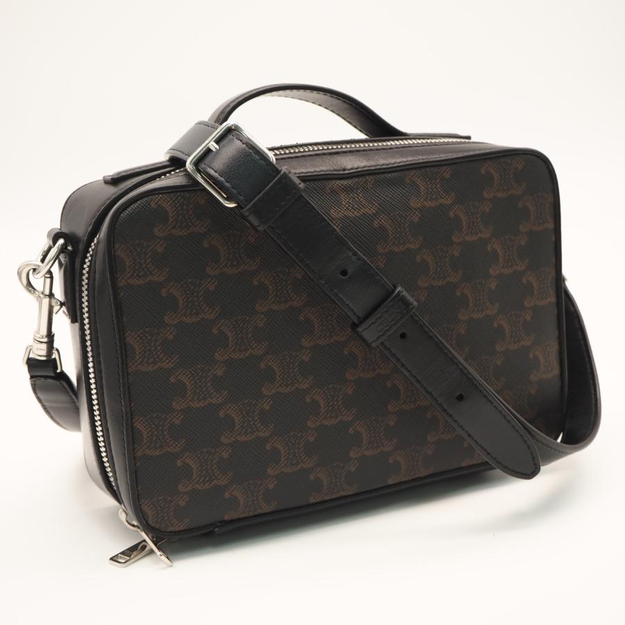 ★3日以内返品可★ 美品 CELINE セリーヌ トリオンフ キャンバス メッセンジャーボックス 113872EVJ | CELINE