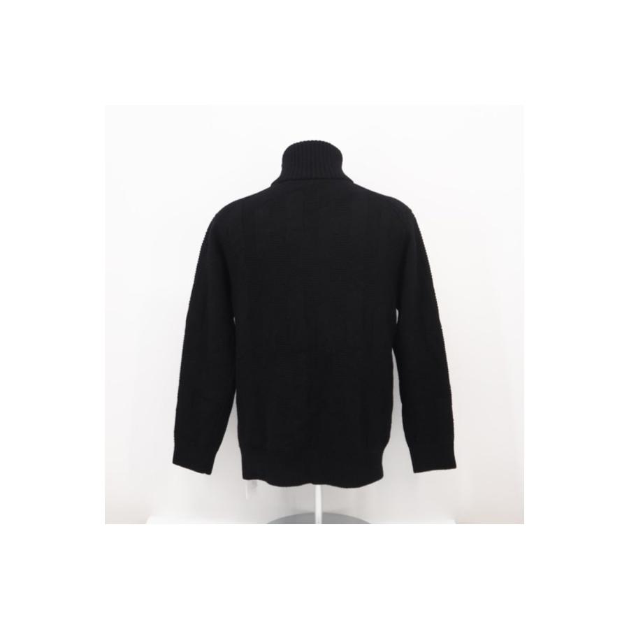 ★3日以内返品可★ 極美品 HERMES エルメス ウール ナイロン ブルゾン ニットジャケットブラック 38 38 | HERMES | 02