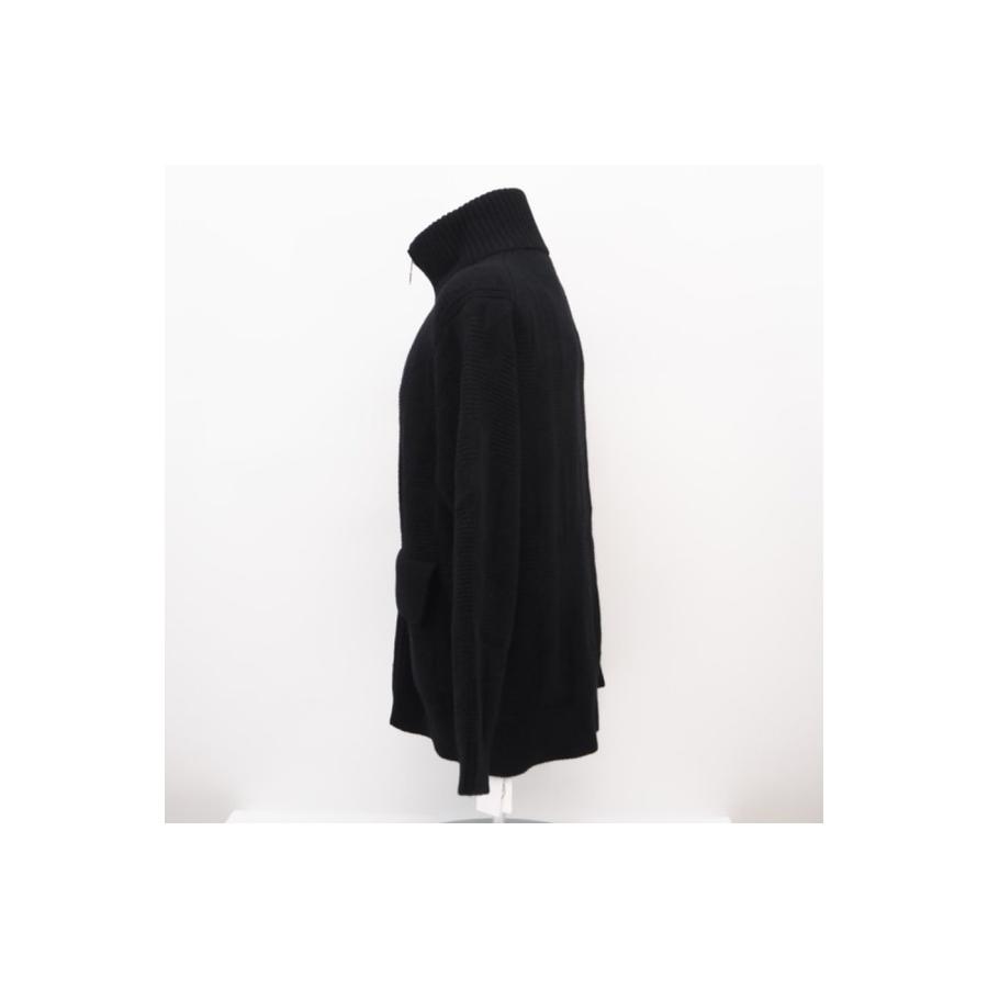 ★3日以内返品可★ 極美品 HERMES エルメス ウール ナイロン ブルゾン ニットジャケットブラック 38 38 | HERMES | 04