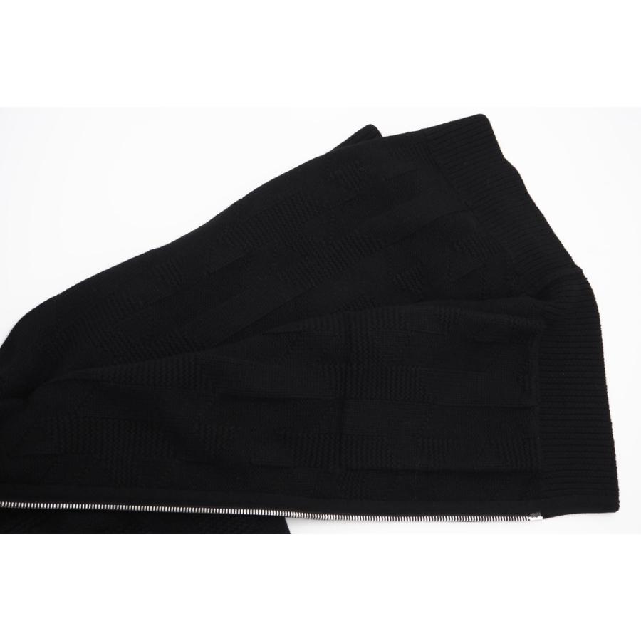 ★3日以内返品可★ 極美品 HERMES エルメス ウール ナイロン ブルゾン ニットジャケットブラック 38 38 | HERMES | 06