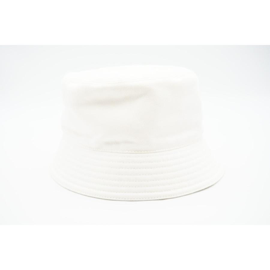 ★3日以内返品可★ 極美品 PRADA プラダ コットン トライアングルロゴ刺繍 バケットハット L CN59cm L | PRADA | 03