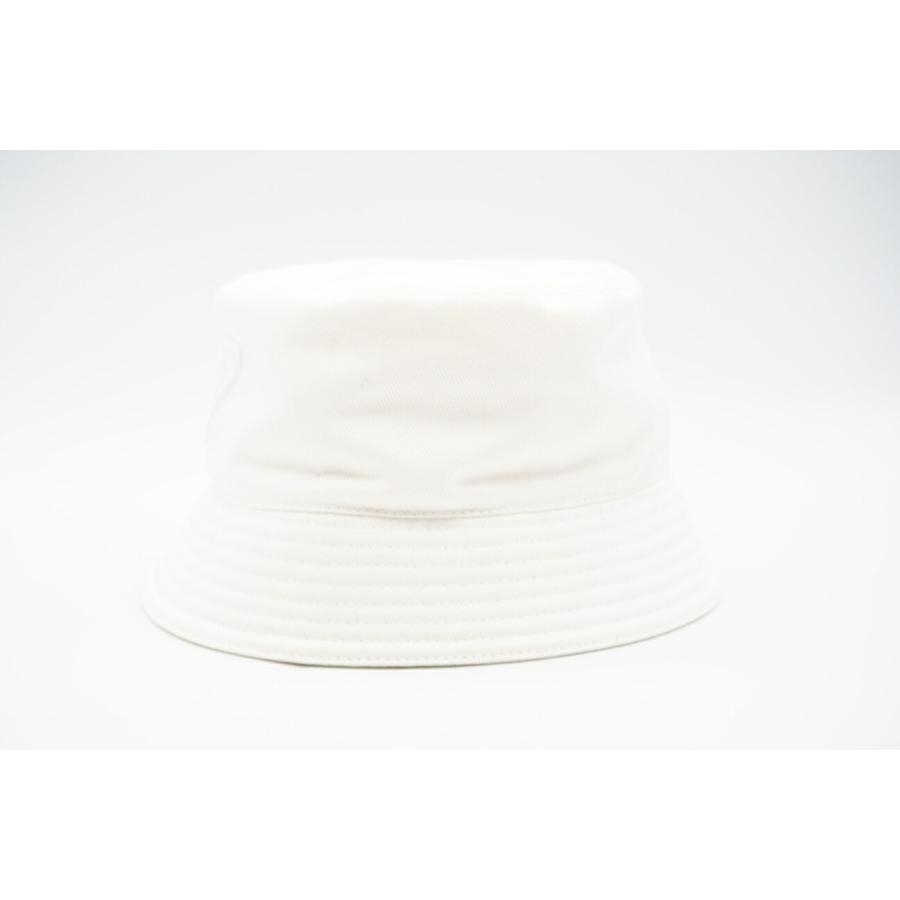 ★3日以内返品可★ 極美品 PRADA プラダ コットン トライアングルロゴ刺繍 バケットハット L CN59cm L | PRADA | 04