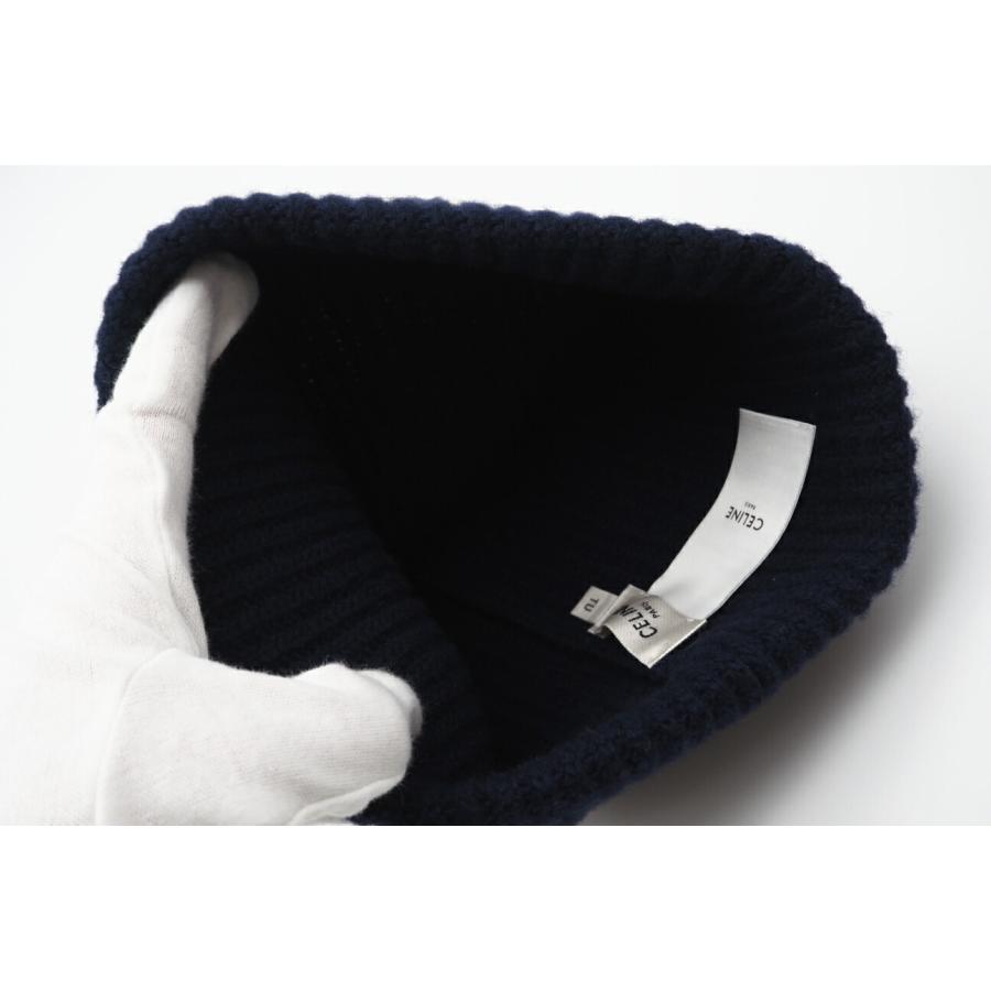 ★3日以内返品可★ 極美品 CELINE セリーヌ ウール ロゴ ニットキャップ フリーサイズ 2A25R423P | CELINE | 08