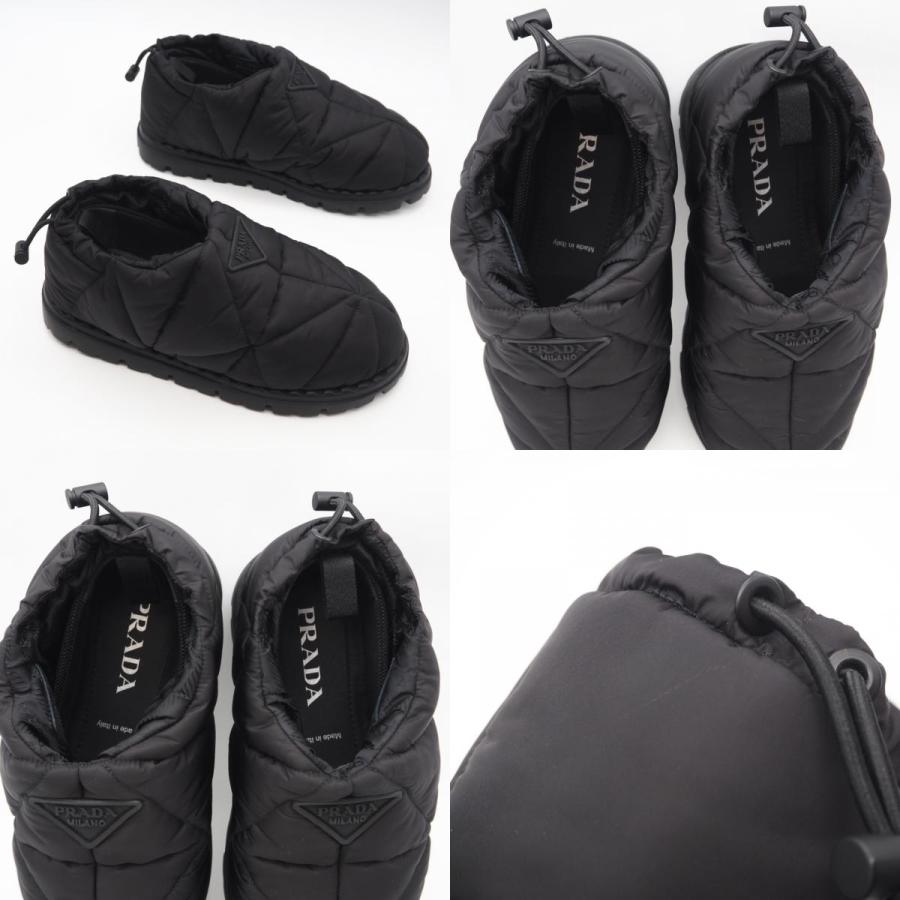 ★3日以内返品可★ 極美品 PRADA プラダ キルティング ナイロン ロゴ パディングブーツ 7 24 1S704M ブーツ | PRADA | 08