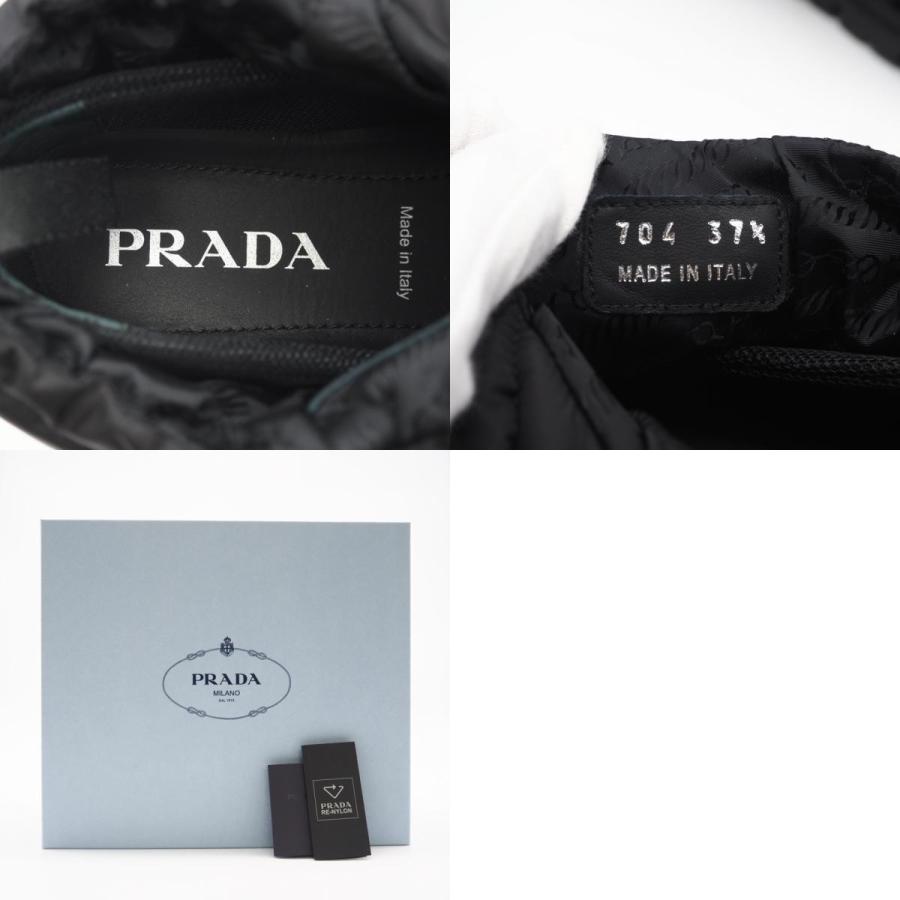 ★3日以内返品可★ 極美品 PRADA プラダ キルティング ナイロン ロゴ パディングブーツ 7 24 1S704M ブーツ | PRADA | 09