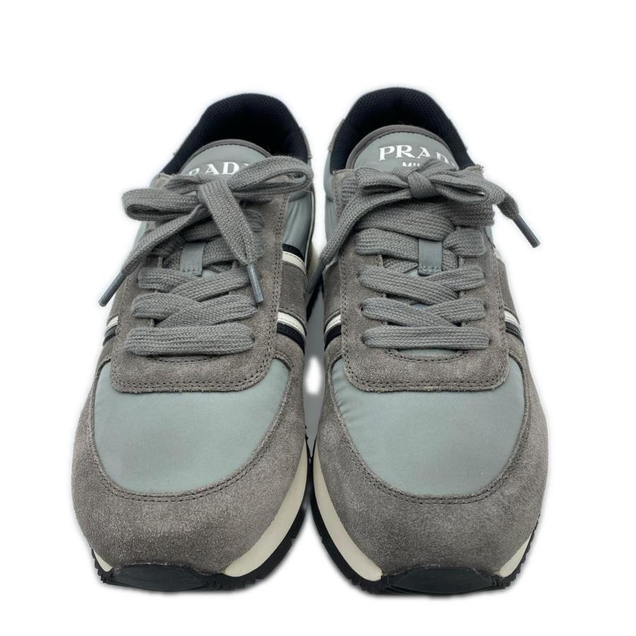 ★3日以内返品可★ 極美品 PRADA プラダ スエードレザー ナイロン スニーカー 6 24.5 4E3538 スニーカー | PRADA | 01