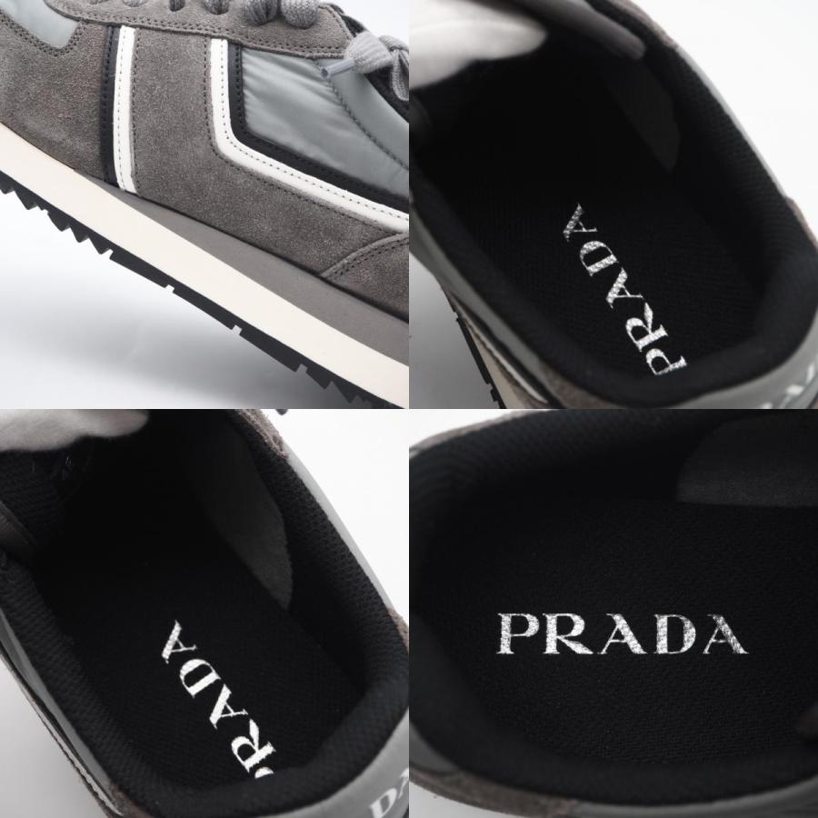 ★3日以内返品可★ 極美品 PRADA プラダ スエードレザー ナイロン スニーカー 6 24.5 4E3538 スニーカー | PRADA | 08