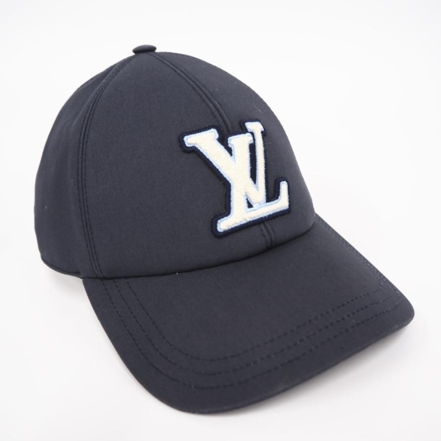 ★3日以内返品可★ 極美品 LOUIS VUITTON ルイ・ヴィトン コットン キャップ LVシグネチャー ブルーマリーヌ M | LOUIS VUITTON