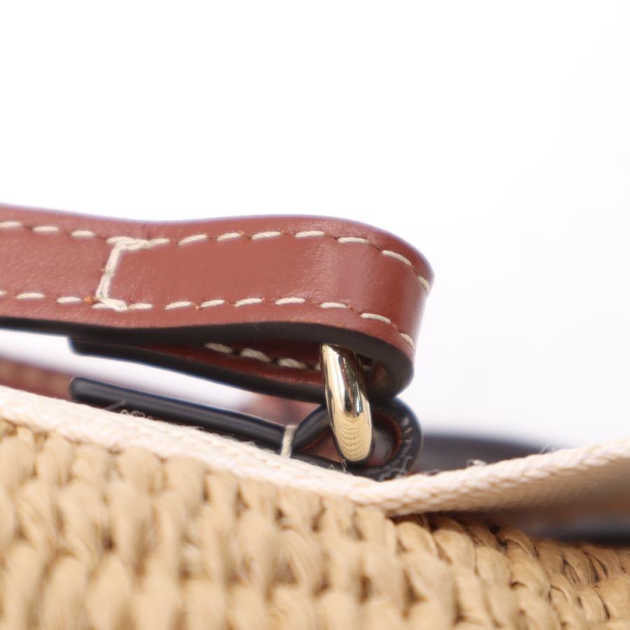 ★3日以内返品可★ 美品 Chloe クロエ ラフィア リネン Woody スモールバスケット CHC22SS381G55 | Chloe | 06