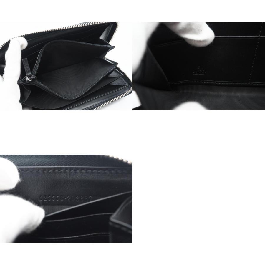 ★3日以内返品可★ 美品 GUCCI グッチ GGエンボス ジップアラウンドウォレット 625558 長財布 ブラック | GUCCI | 09
