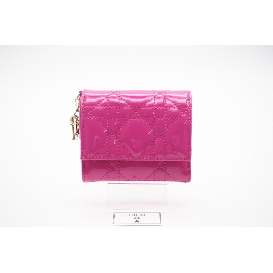 三つ折り財布 希少　極美品　レディ　Dior カナージュ パテントレザー（財布・ケース｜バッグ・小物 楽天市場】ディオール パテントレザー 小物