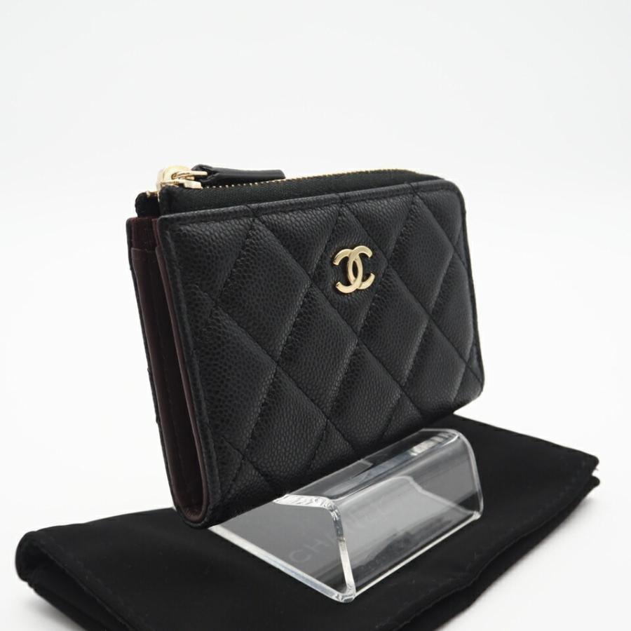 ★3日以内返品可★ 美品 CHANEL シャネル キャビアスキン ココマーク マトラッセ コインケース AP0221 | CHANEL