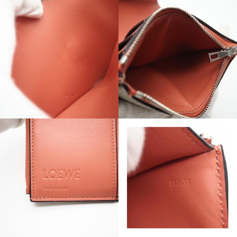 ★3日以内返品可★ 美品 LOEWE ロエベ ソフトカーフレザー スモール バーティカル ウォレット ライトオーツ ハニー | LOEWE | 09