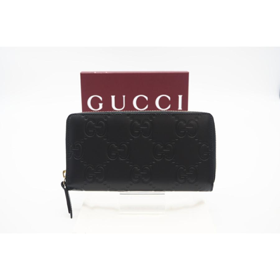 ★3日以内返品可★ 美品 GUCCI グッチ GG レザー ジップアラウンドウォレット 795176 長財布 ブラック レザー | GUCCI