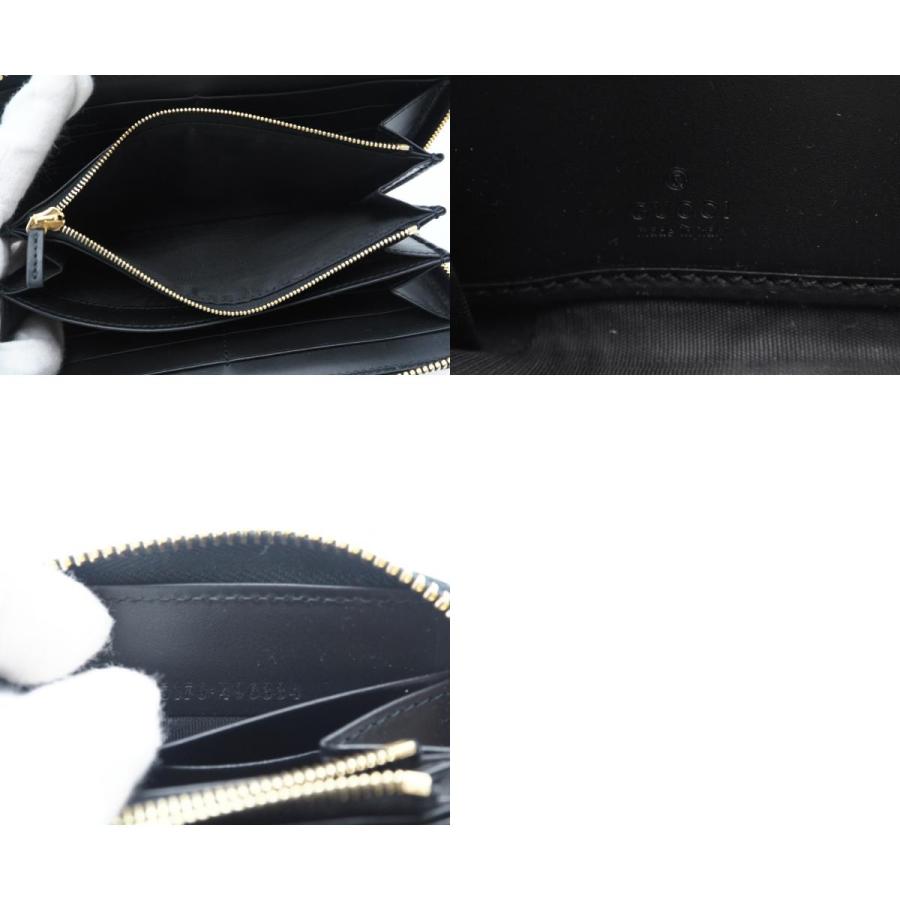 ★3日以内返品可★ 美品 GUCCI グッチ GG レザー ジップアラウンドウォレット 795176 長財布 ブラック レザー | GUCCI | 09