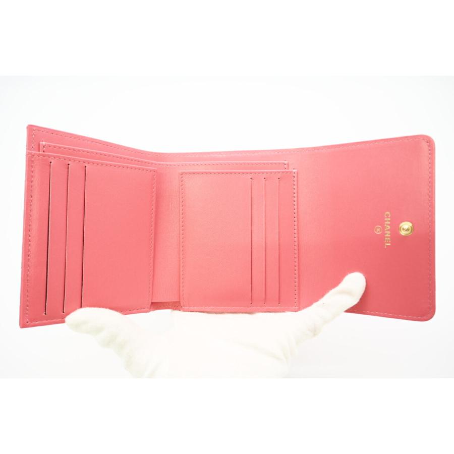 ★3日以内返品可★ 極美品 CHANEL シャネル ラムスキン マトラッセ ハートココ スモール フラップ ウォレット | CHANEL | 08