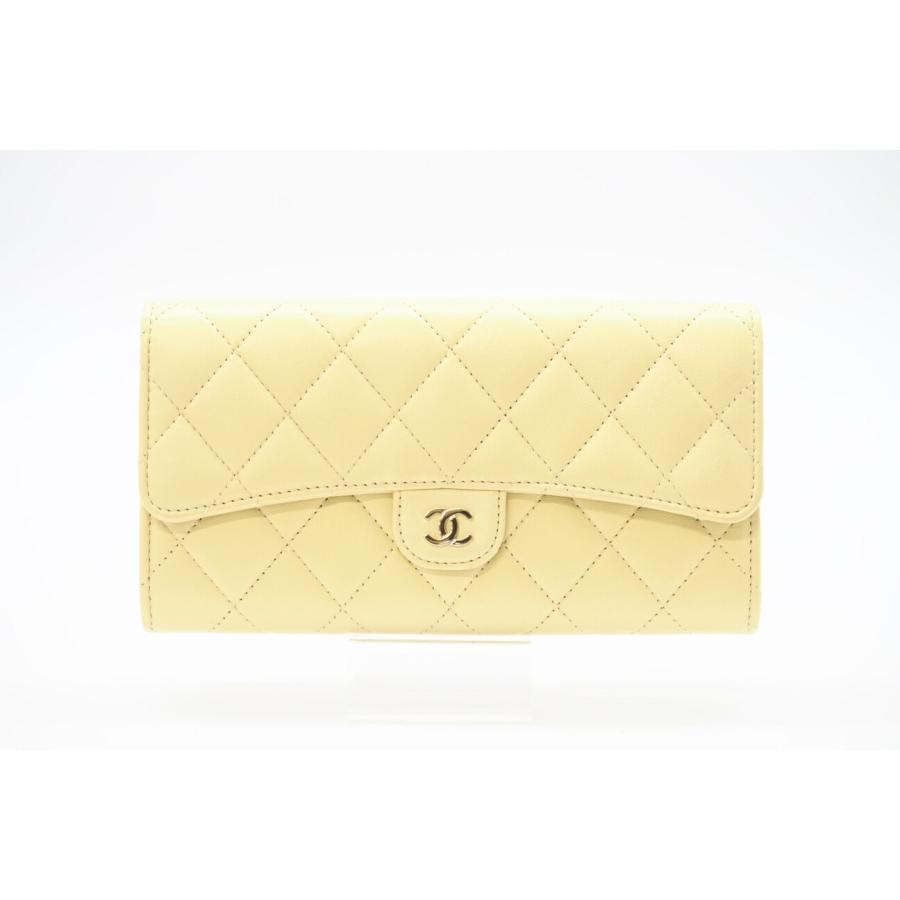 ★3日以内返品可★ 極美品 CHANEL シャネル ラムスキン マトラッセ クラシック ロング フラップ ウォレット | CHANEL