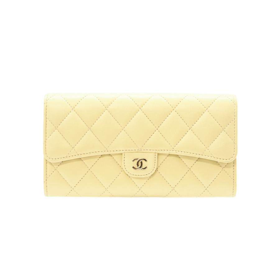 ★3日以内返品可★ 極美品 CHANEL シャネル ラムスキン マトラッセ クラシック ロング フラップ ウォレット | CHANEL | 01