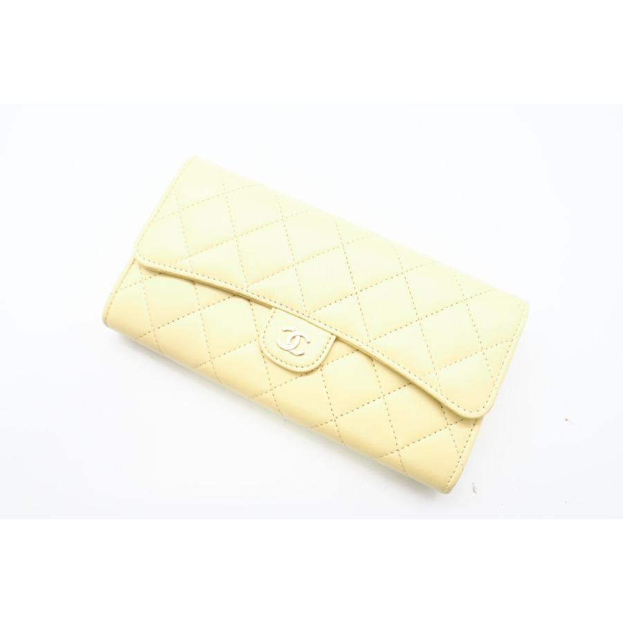 ★3日以内返品可★ 極美品 CHANEL シャネル ラムスキン マトラッセ クラシック ロング フラップ ウォレット | CHANEL | 02