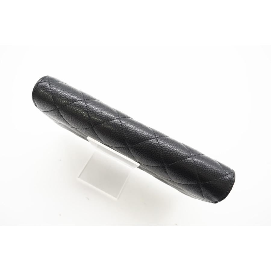 ★3日以内返品可★ 極美品 CHANEL シャネル キャビアスキン マトラッセ フラップ ロング ウォレット A50096 | CHANEL | 04