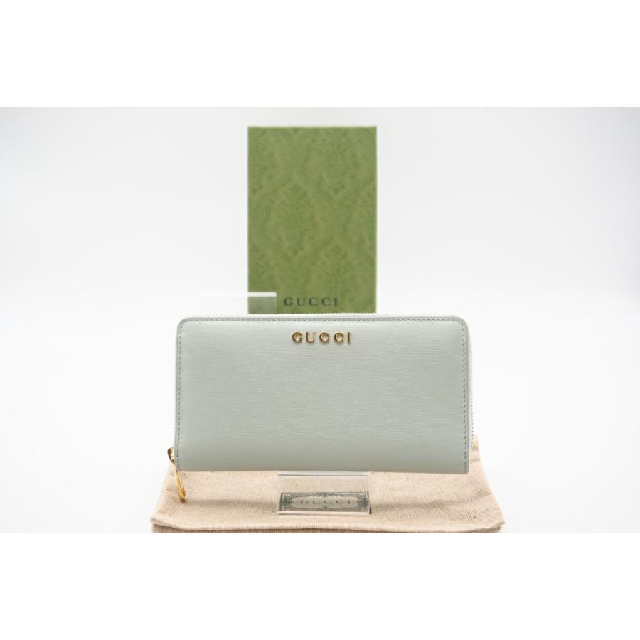 ★3日以内返品可★ 美品 GUCCI グッチ GUCCI スクリプト ジップアラウンドウォレット 772642 長財布 グリーン | GUCCI