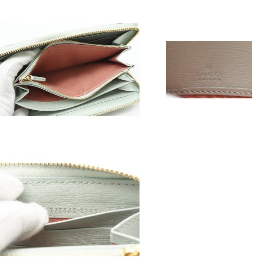 ★3日以内返品可★ 美品 GUCCI グッチ GUCCI スクリプト ジップアラウンドウォレット 772642 長財布 グリーン | GUCCI | 09