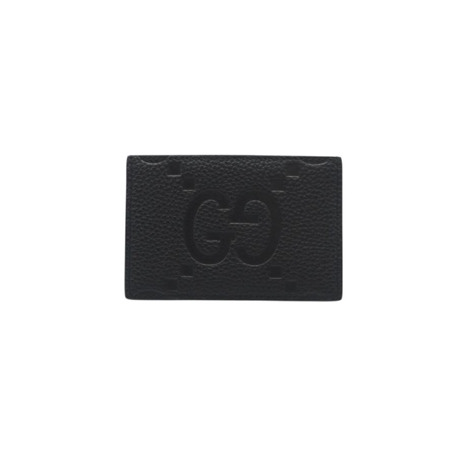 ★3日以内返品可★ 極美品 GUCCI グッチ グレインレザー マキシGG カードケース 812681 カードケース ブラック | GUCCI | 01