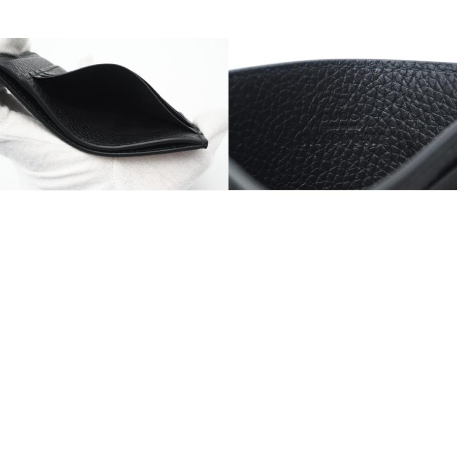 ★3日以内返品可★ 極美品 GUCCI グッチ グレインレザー マキシGG カードケース 812681 カードケース ブラック | GUCCI | 09