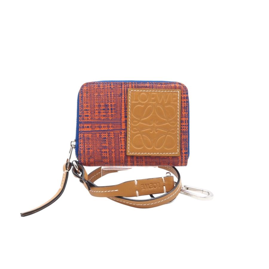 ★3日以内返品可★ 美品 LOEWE ロエベ アナグラム レザー ストラップ付 コインケース 13488AB17 コインケース | LOEWE | 01