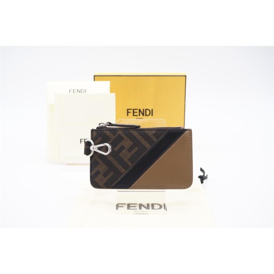 ★3日以内返品可★ 極美品 FENDI フェンディ FFロゴ ファブリック フラグメントケース 7M0343 コインケース | FENDI