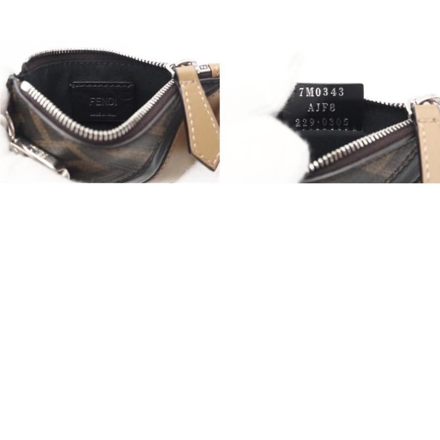 ★3日以内返品可★ 極美品 FENDI フェンディ FFロゴ ファブリック フラグメントケース 7M0343 コインケース | FENDI | 09