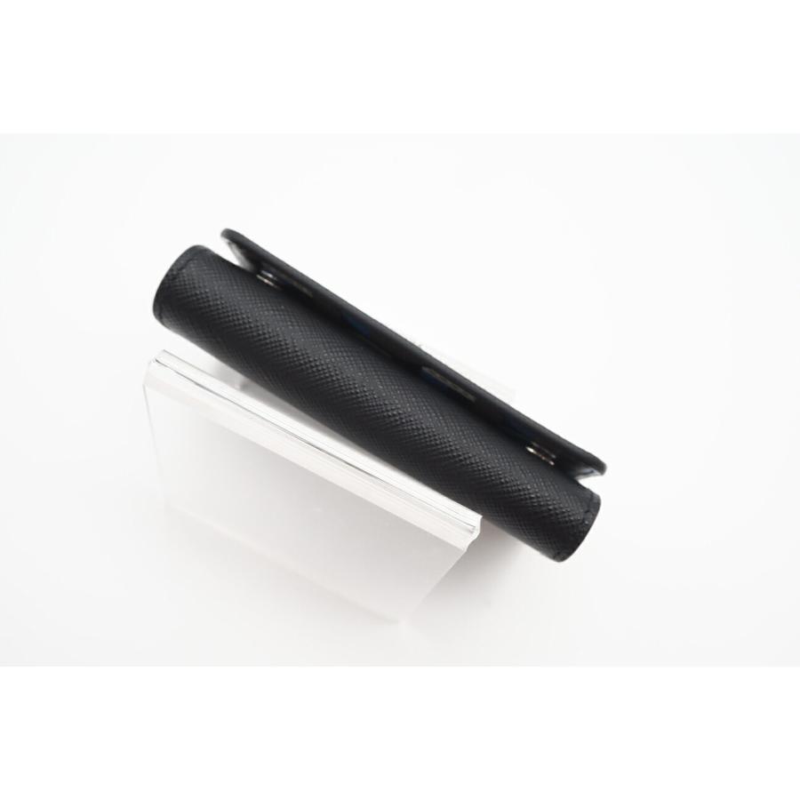 ★3日以内返品可★ 極美品 PRADA プラダ サフィアーノ トライアングル キーケース 1PG004 キーケース ブラック | PRADA | 05