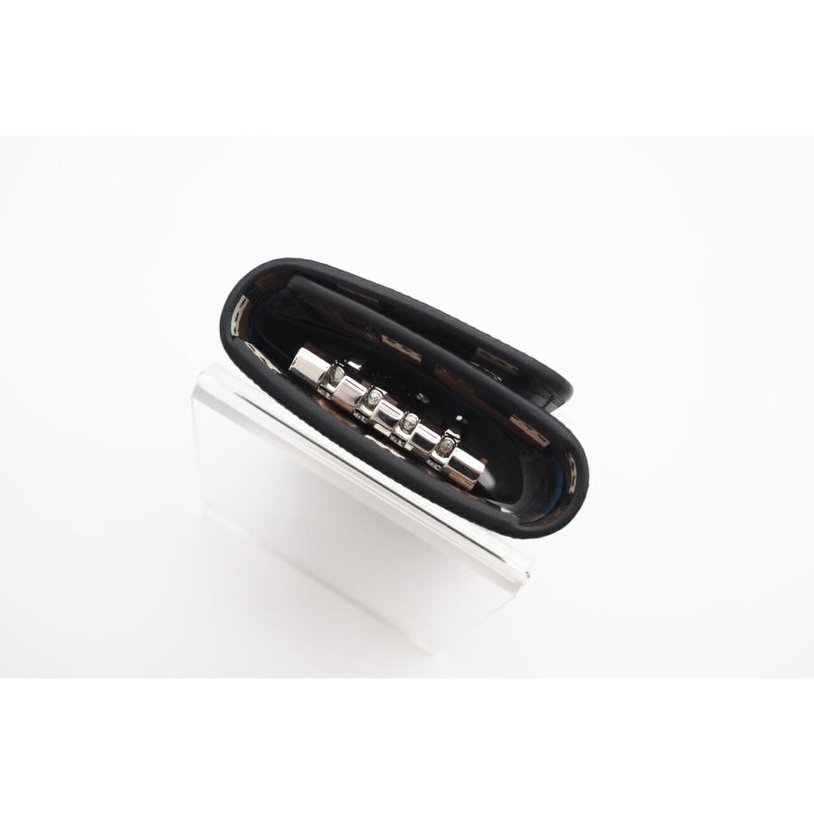 ★3日以内返品可★ 極美品 PRADA プラダ サフィアーノ トライアングル キーケース 1PG004 キーケース ブラック | PRADA | 06