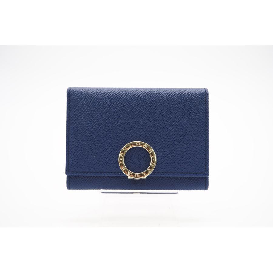 ★3日以内返品可★ 極美品 BVLGARI ブルガリ ブルガリ レザー カードケース ブルー ピンク 36322 カードケース | BVLGARI