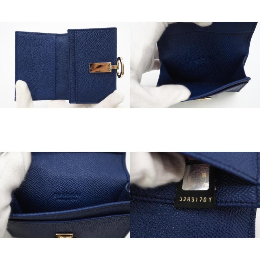 ★3日以内返品可★ 極美品 BVLGARI ブルガリ ブルガリ レザー カードケース ブルー ピンク 36322 カードケース | BVLGARI | 09