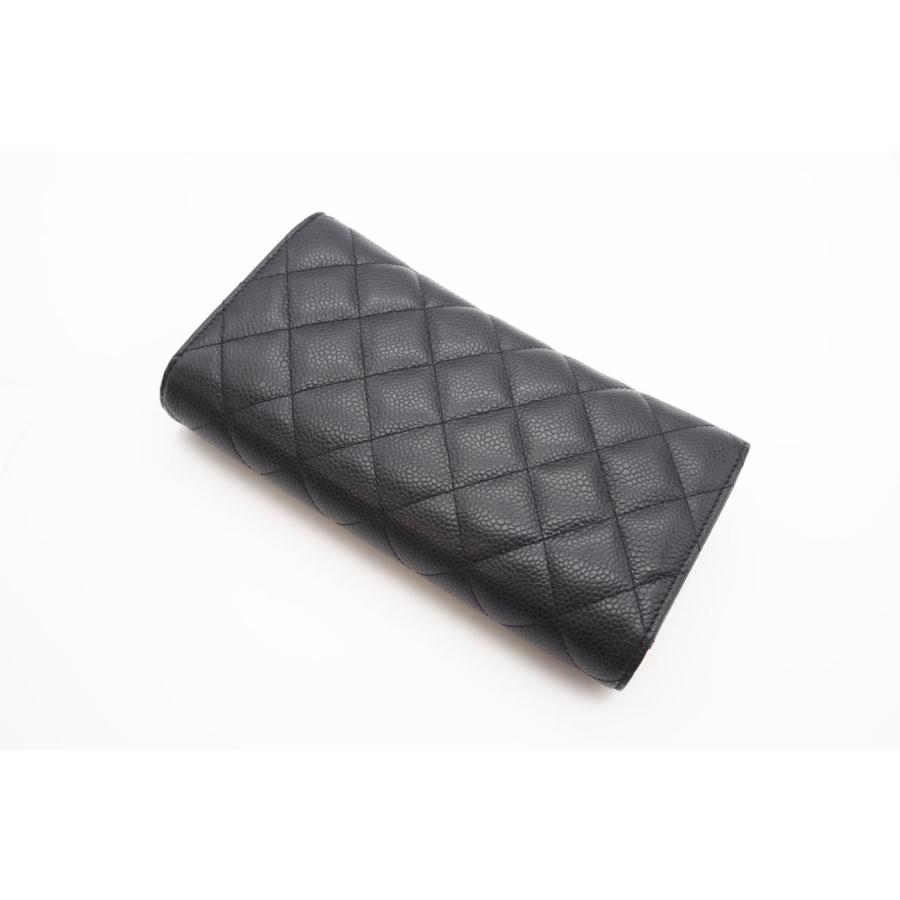 ★3日以内返品可★ 美品 CHANEL シャネル キャビアスキン マトラッセ クラシック ロング フラップウォレット | CHANEL | 03