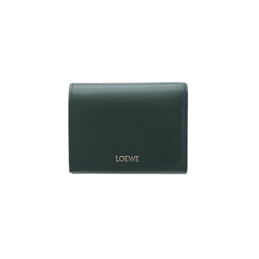 ★3日以内返品可★ 極美品 LOEWE ロエベ シャイニーナパカーフ トライフォールド ジップウォレット N41696 | LOEWE | 01