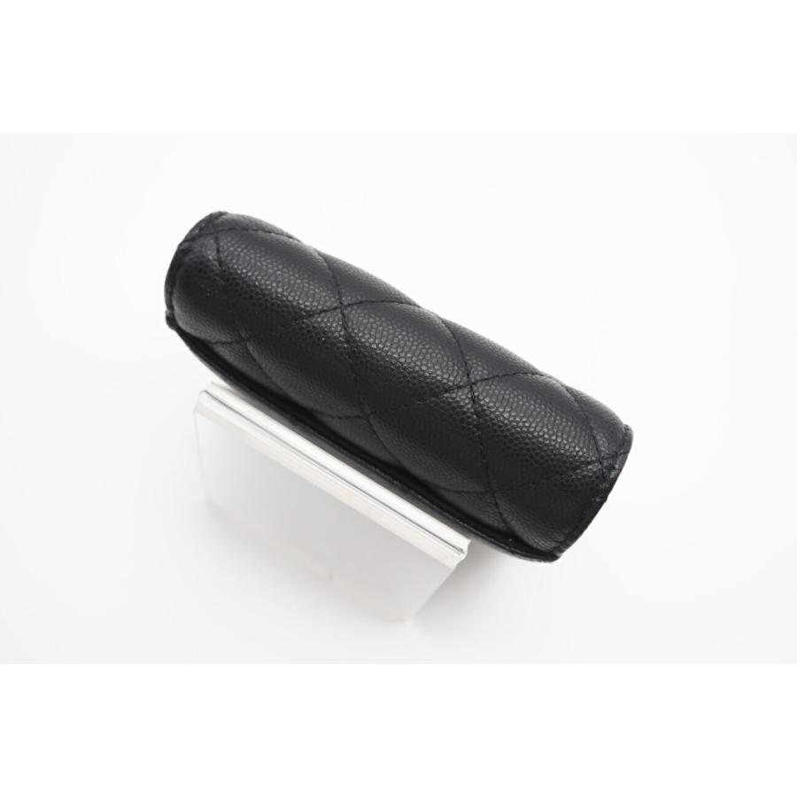 ★3日以内返品可★ 美品 CHANEL シャネル マトラッセ キャビアスキン コンパクトウォレット ゴールド金具 AP4383 | CHANEL | 04