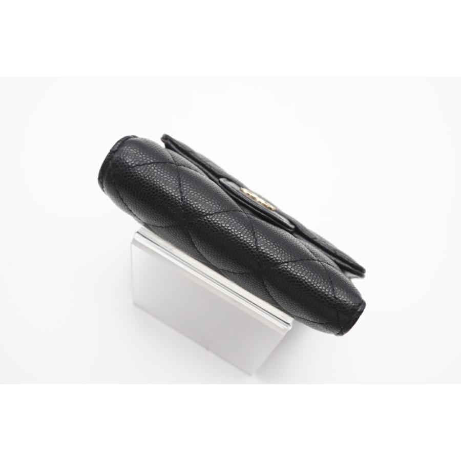 ★3日以内返品可★ 美品 CHANEL シャネル マトラッセ キャビアスキン コンパクトウォレット ゴールド金具 AP4383 | CHANEL | 05