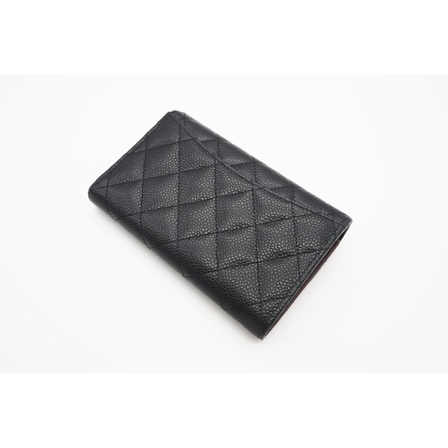 ★3日以内返品可★ 美品 CHANEL シャネル マトラッセ キャビアスキン コンパクトウォレット ゴールド金具 AP0232 | CHANEL | 03