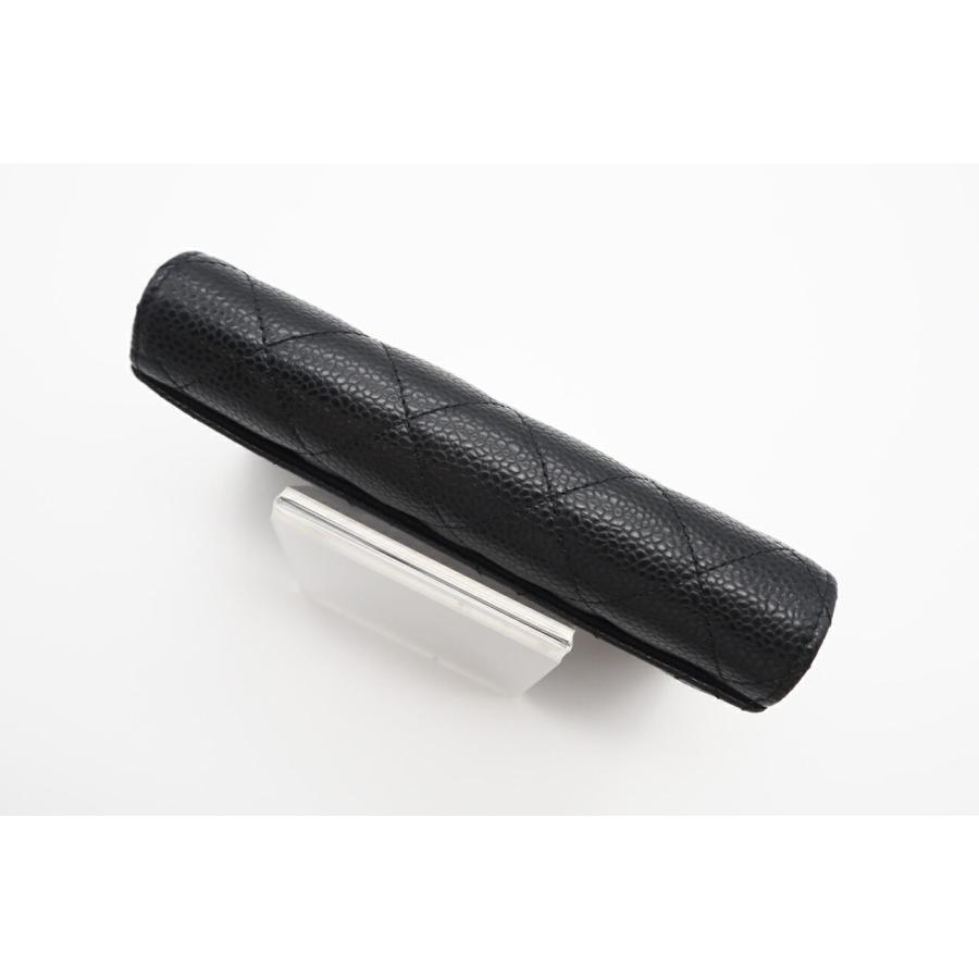 ★3日以内返品可★ 美品 CHANEL シャネル マトラッセ キャビアスキン コンパクトウォレット ゴールド金具 AP0232 | CHANEL | 04