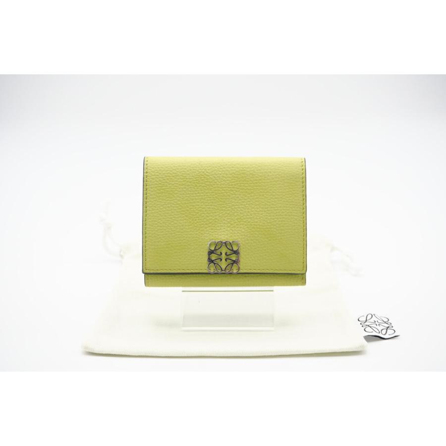 ★3日以内返品可★ 美品 LOEWE ロエベ アナグラム レザー コンパクトウォレット C821TR2X02 三つ折り財布 | LOEWE