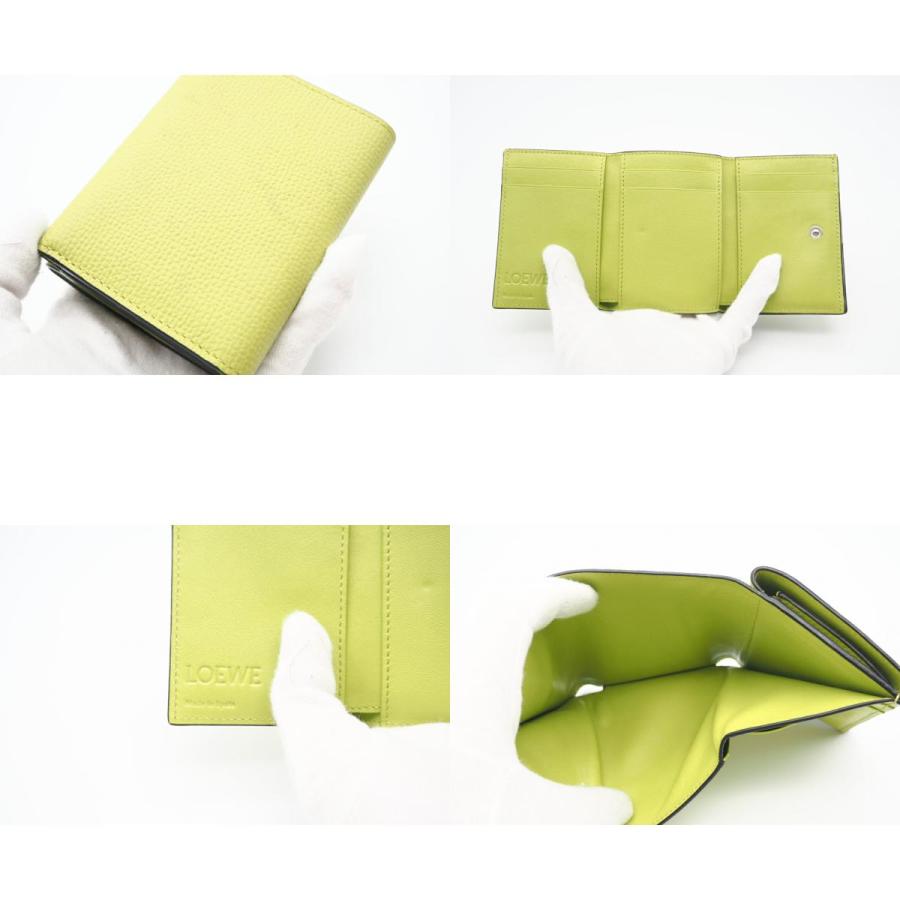 ★3日以内返品可★ 美品 LOEWE ロエベ アナグラム レザー コンパクトウォレット C821TR2X02 三つ折り財布 | LOEWE | 08