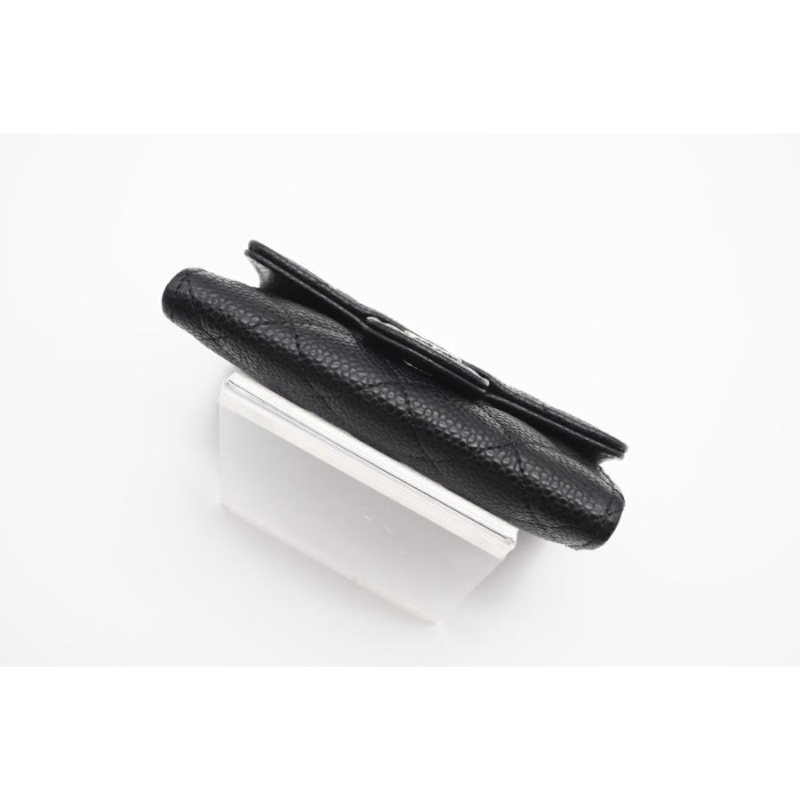 ★3日以内返品可★ 美品 CHANEL シャネル キャビアスキン クラシック フラップ カード ケース AP0214 | CHANEL | 05