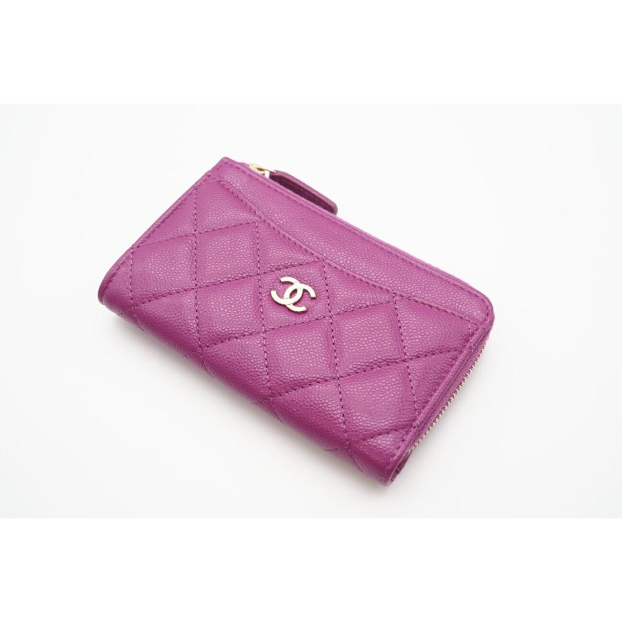 ★3日以内返品可★  CHANEL シャネル キャビアスキン クラシック ジップ カードケース AP3179 コインケース | CHANEL | 02