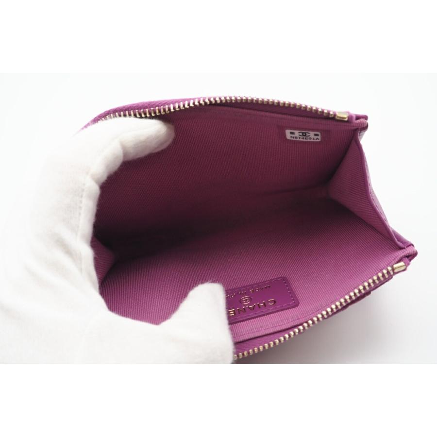 ★3日以内返品可★  CHANEL シャネル キャビアスキン クラシック ジップ カードケース AP3179 コインケース | CHANEL | 08