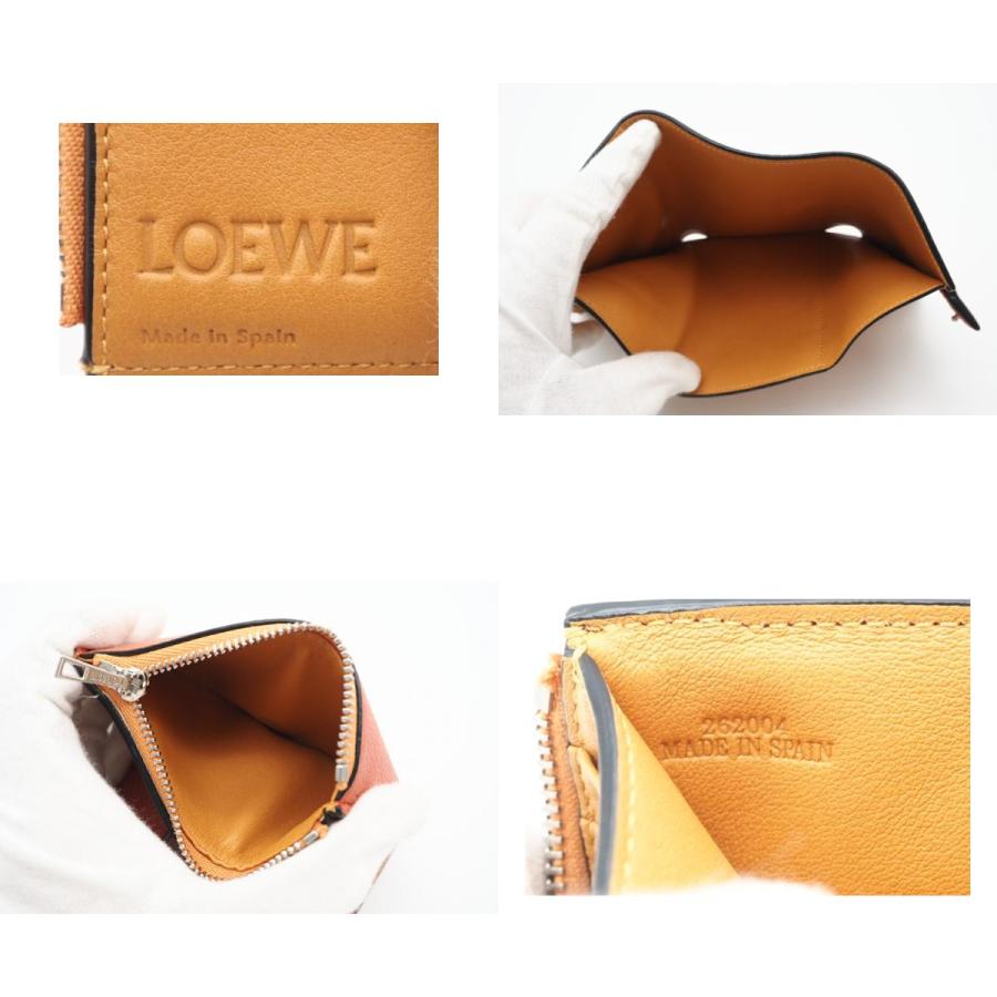 ★3日以内返品可★ 美品 LOEWE ロエベ ソフトグレインカーフ スモール バーティカル ウォレット C660S86X01 | LOEWE | 09