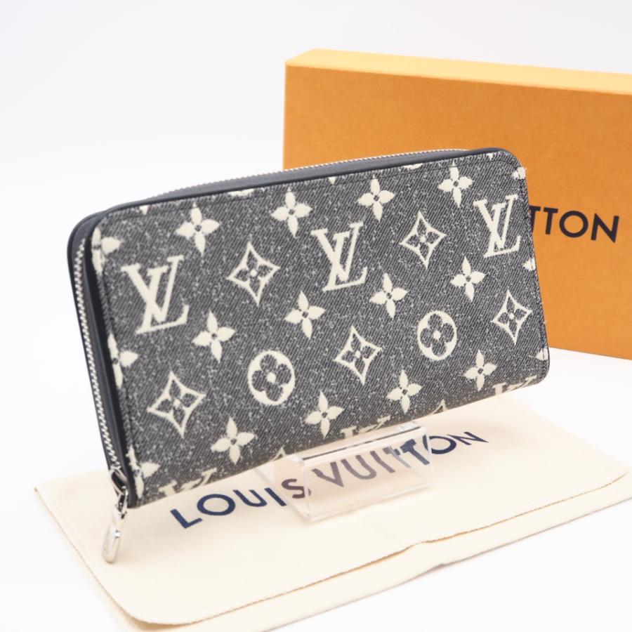 ★3日以内返品可★ 極美品 LOUIS VUITTON ルイ・ヴィトン ジャガード デニムジッピーウォレット M81858 | LOUIS VUITTON