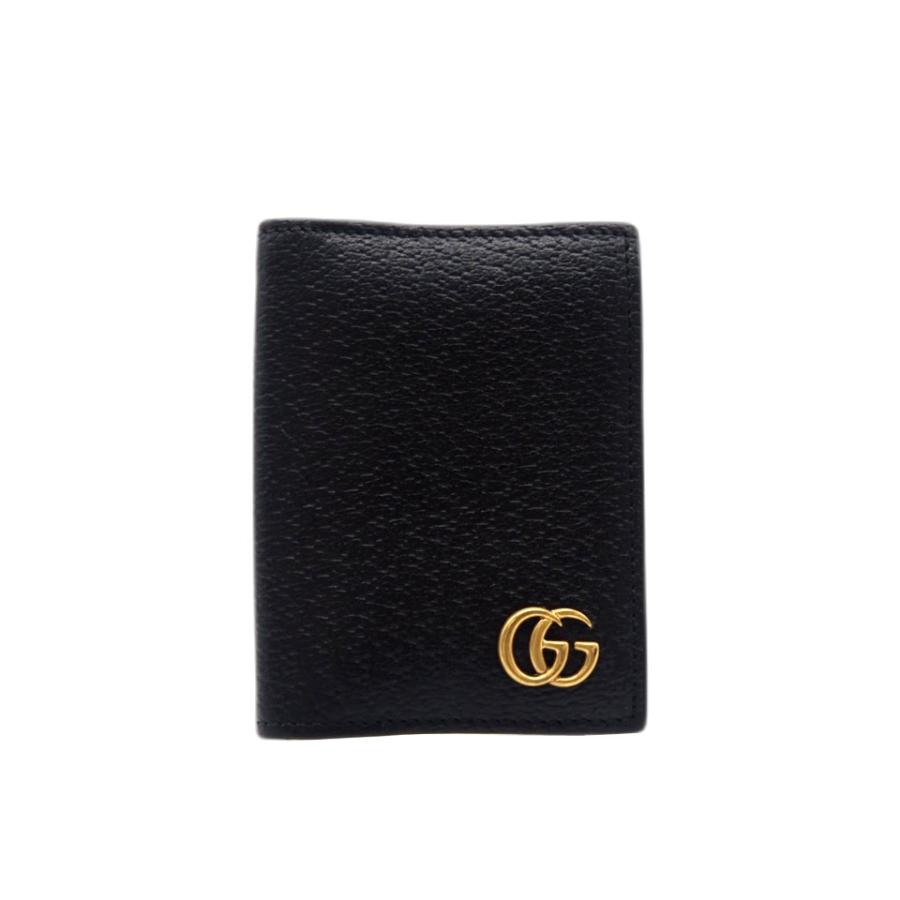 ★3日以内返品可★ 美品 GUCCI グッチ ダブルG レザー カードケース 428737 カードケース ブラック レザー メンズ | GUCCI | 01