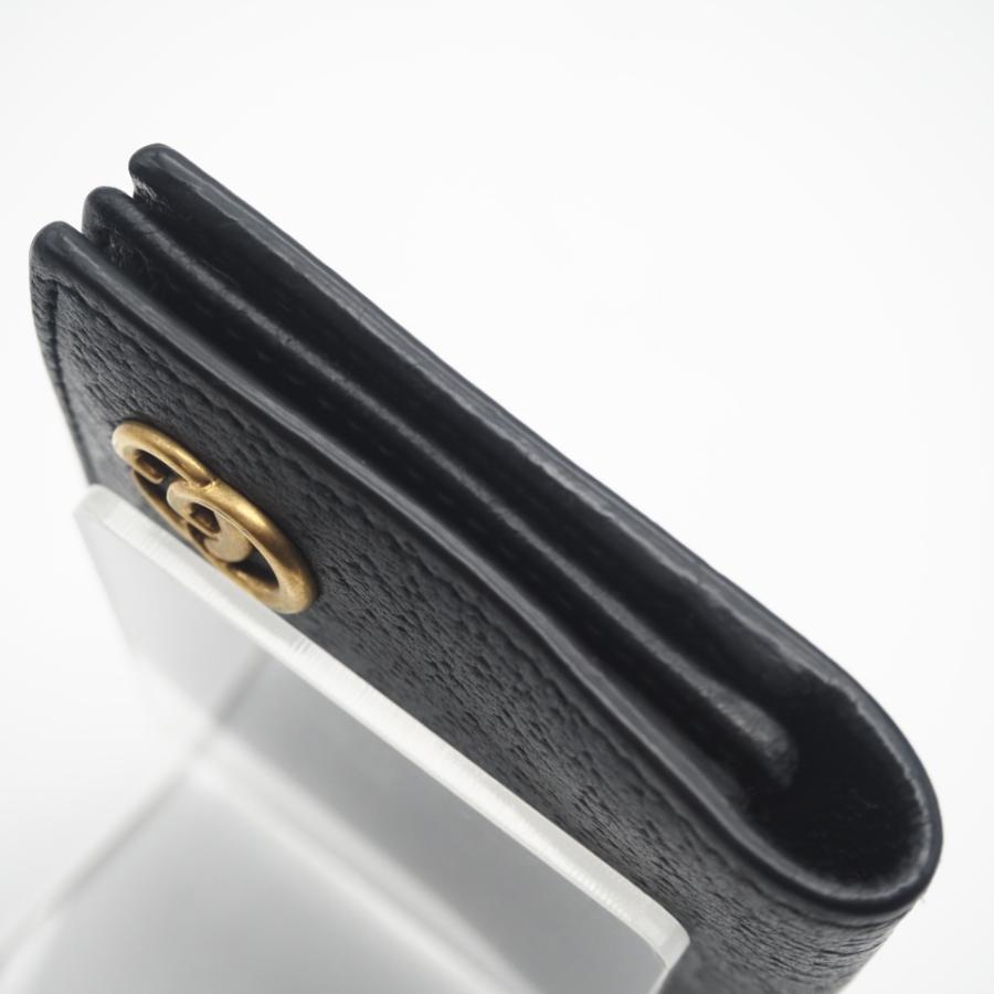 ★3日以内返品可★ 美品 GUCCI グッチ ダブルG レザー カードケース 428737 カードケース ブラック レザー メンズ | GUCCI | 07